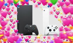 Xbox Series X S love head hardware coeur banner