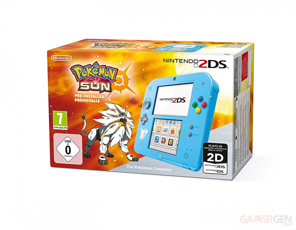 2DS Pokemon Soleil boite image