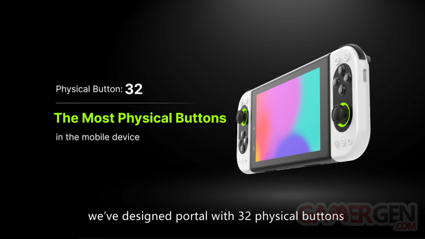 32 physical buttons