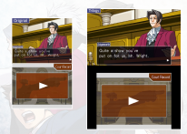 Ace Attorney Trilogy Comparaison 3DS DS 1