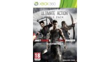 Action Pack Tomb Raider + Just cause 2 + Sleeping Dogs jaquette PEGI Xbox 360