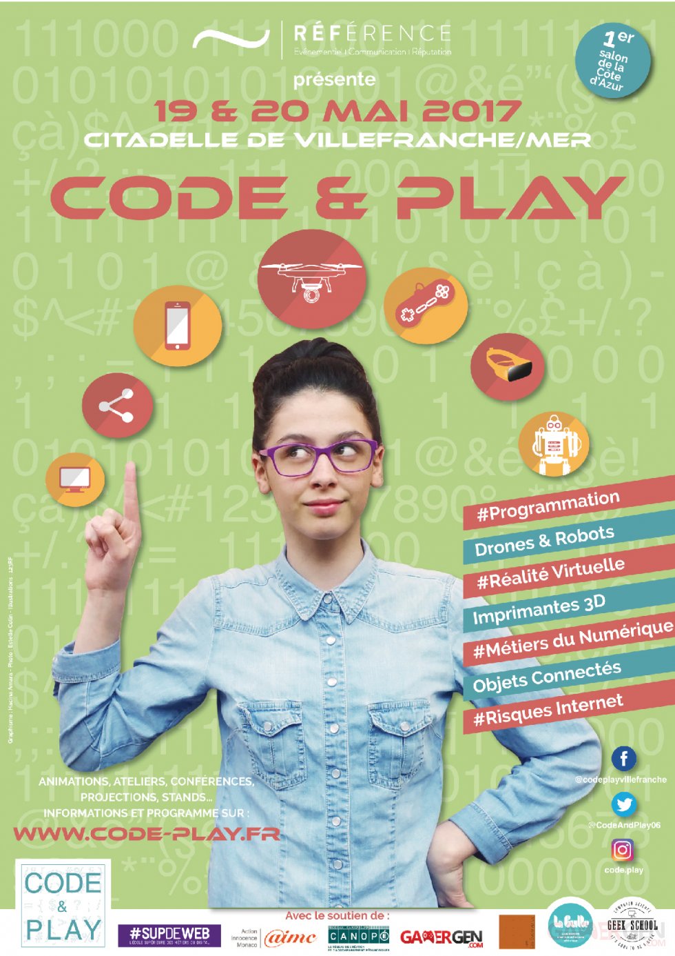 AFFICHE CODE & PLAY HD