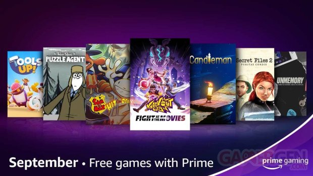 Amazon Prime Gaming 26 08 2021 nouveautés septembre 2021.