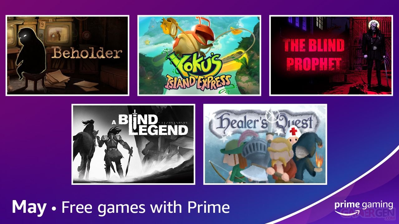 Amazon Prime Gaming 4 jeux gratuits et plein de bonus offerts aux