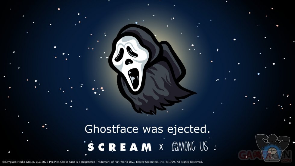 Among Us Ghostface scream skin tenue costume