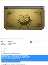 annonce zelda 3000 euros