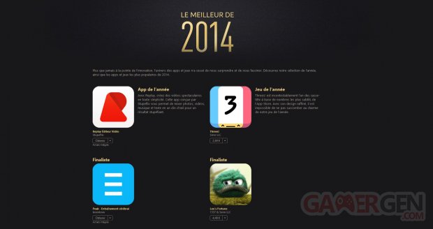 app store meilleur 2014