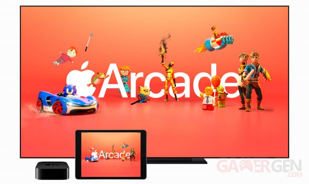 Apple Arcade head logo banner