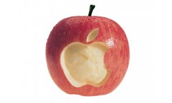 apple logo in apple