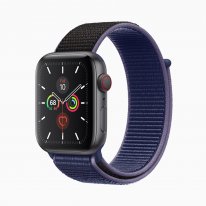 Apple watch series 5 midnight blue band space gray aluminum case 091019