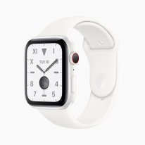 Apple watch series 5 white ceramic case vanilla band 091019