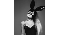 ariana grande black vinyl bunny outfit