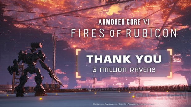 Armored Core VI 6 Fires of Rubicon ventes 3 millions