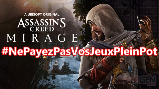 Assassin's Creed Mirage bon plan nepayezpasvosjeuxpleinpot 02 10 2023
