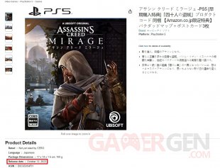 Assassin's Creed Mirage date sortie fuite screen 03 24 05 2023