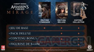Assassin's Creed Mirage récap éditions 10 09 2022