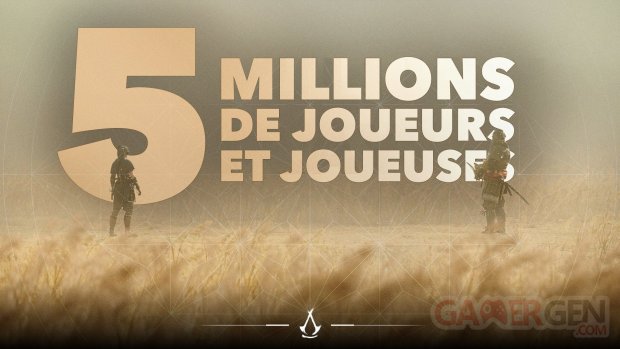 Assassin's Creed Shadows 5 millions joueurs 26 07 2025