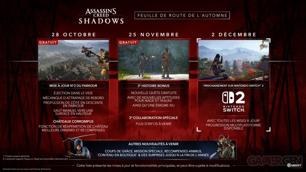 Assassin's-Creed-Shadows-roadmap-Année-1-automne-27-10-2025