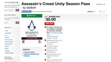 Assassin s creed unity season pass Xbox One