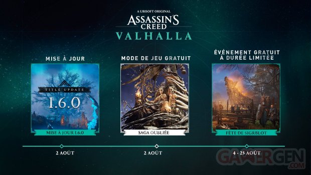 Assassin's Creed Valhalla roadmap 01 08 2022