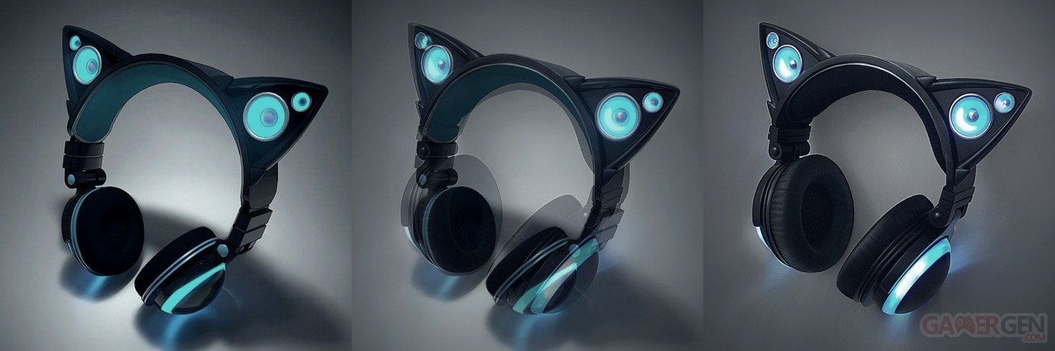Axent Wear, le casque à oreilles de chat haut-parleurs - Les Numériques