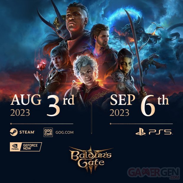 Baldur's Gate 3 Date sortie PC PS5