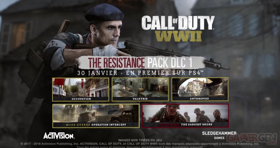 Bande-annonce officielle Call of Duty WWII - Découverte du Pack DLC 1 - The Resistance