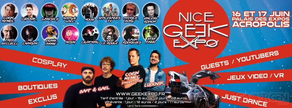Bannière Nice geek Expo 2018