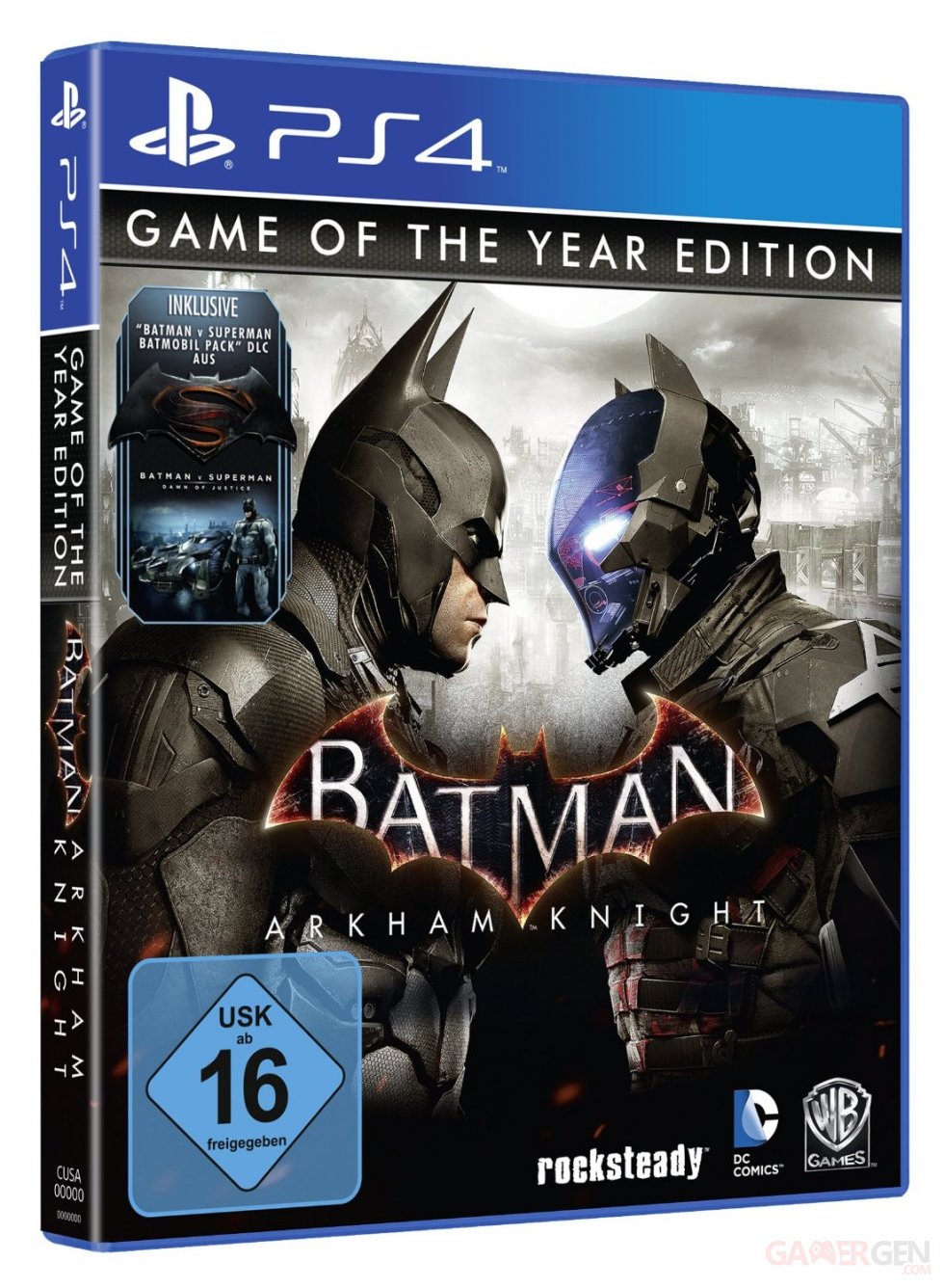 Batman Arkham Knight Jaquette Cover Game of the Year Edition GOTY PS4