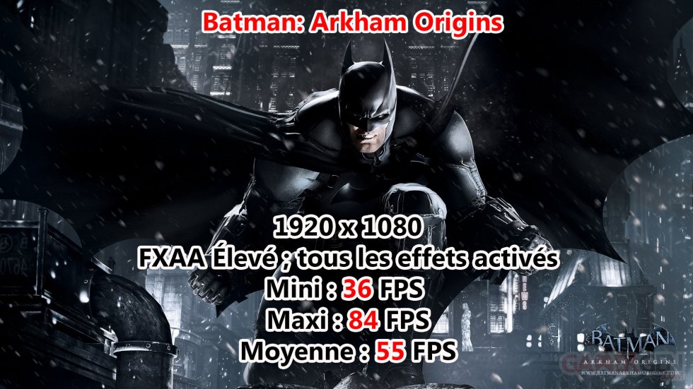 Batman Arkham Origins Benchmark MSI GS70 Stealth Pro Red Edition Test Note Avis Review GamerGen_Com