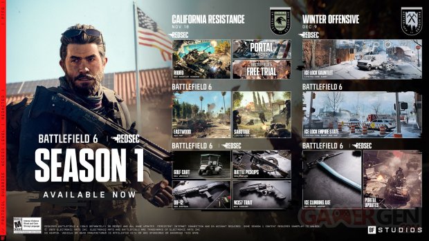 Battlefield 6 Mid Season Roadmap