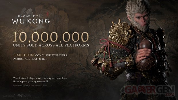 Black Myth Wukong 10 millions