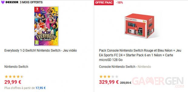 BON PLAN Nintendo Switch Pack Soldes Rabais Reductions Promotions images (3)