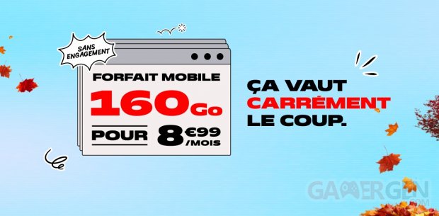 Bon Plan NRJ Mobile 160 Go 5G 10 11 2024