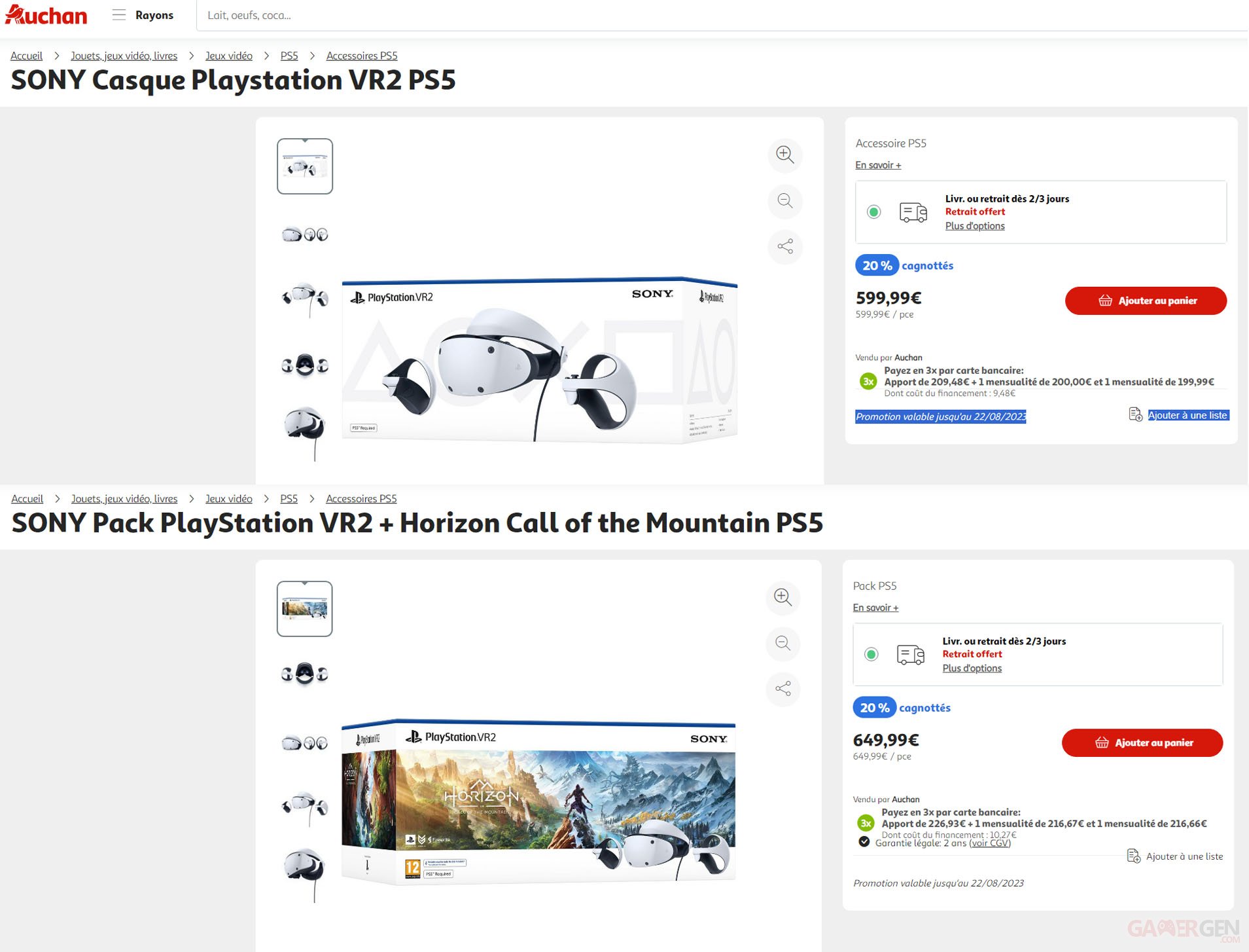 Oui, le nouveau casque PlayStation VR 2 est déjà en promotion sur