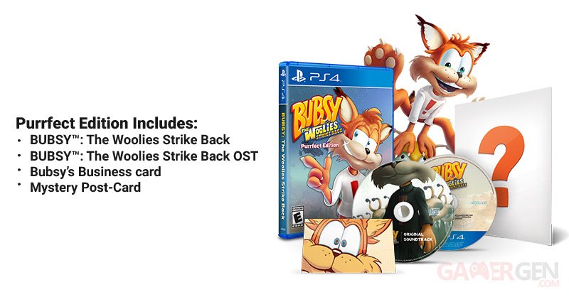 Bubsy: The Woolies Strike Back - Date de sortie et Purrfect Edition  physique sur PS4 - GAMERGEN.COM