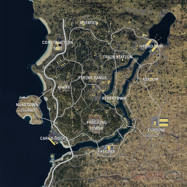 Call of Duty Black Ops 4 Blackout carte