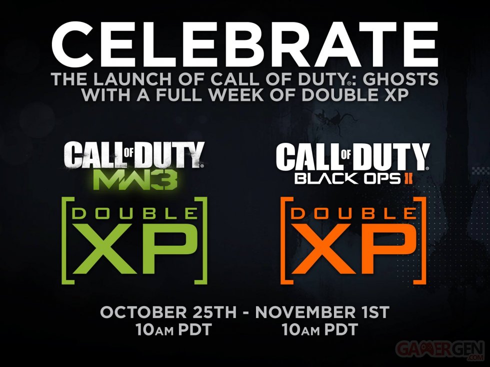 call of duty double XP