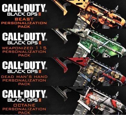 call of duty ghosts dlc skins armes
