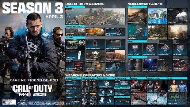 Call of Duty Modern Warfare III Warzone Mobile Saison 3 Rebirth Island (1)