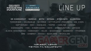 Call of Duty Modern Warfare line up