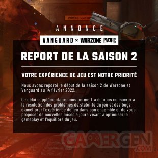Call of Duty Vanguard report Saison 2