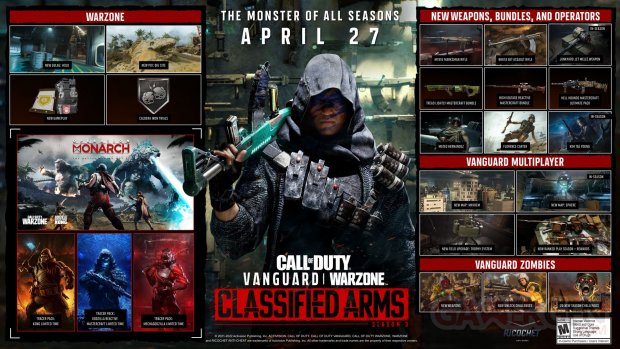 Call of Duty Vanguard Warzone Saison 3 roadmap 21 04 2022