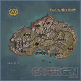 Call of Duty Warzone Fortune's Keep Bonne Fortune full map carte complète HD