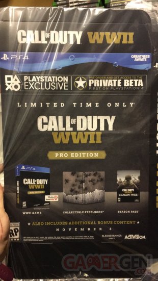 Call of Duty WWII CoD Pro Edition Season Pass PS4