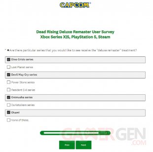Capcom deluxe remaster sondage2