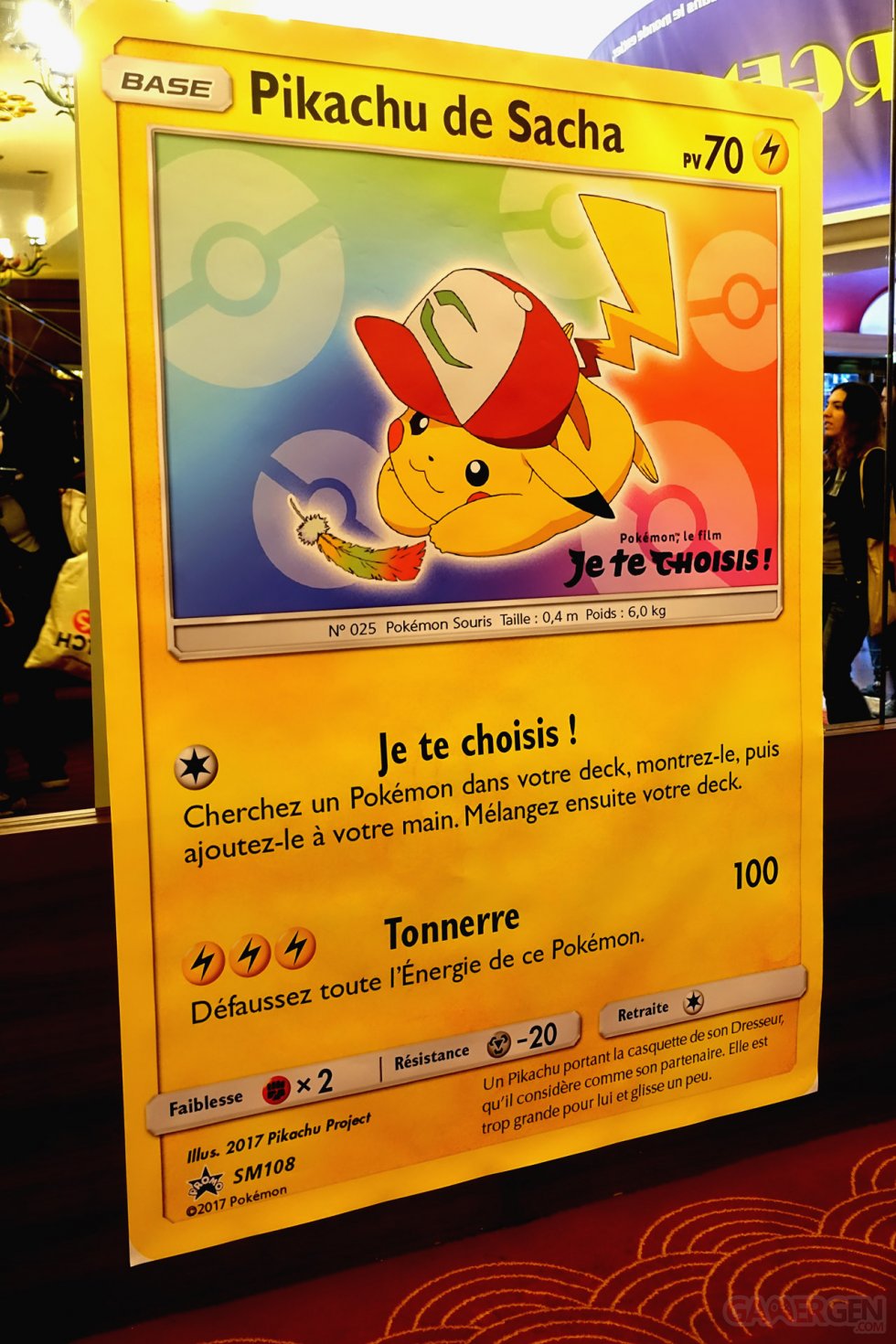 FR] Pokémon Carte SM108 Pikachu de Sacha (Booster Scellé)