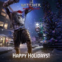 Carte vœux Noël 2021 The Witcher Monster Slayer