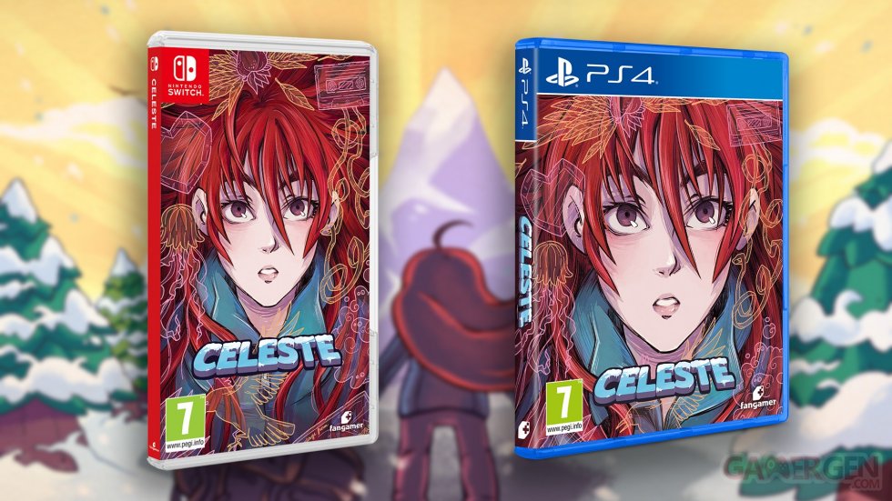 Celeste physique boîte switch ps4.