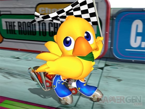 Chocobo racing artwork